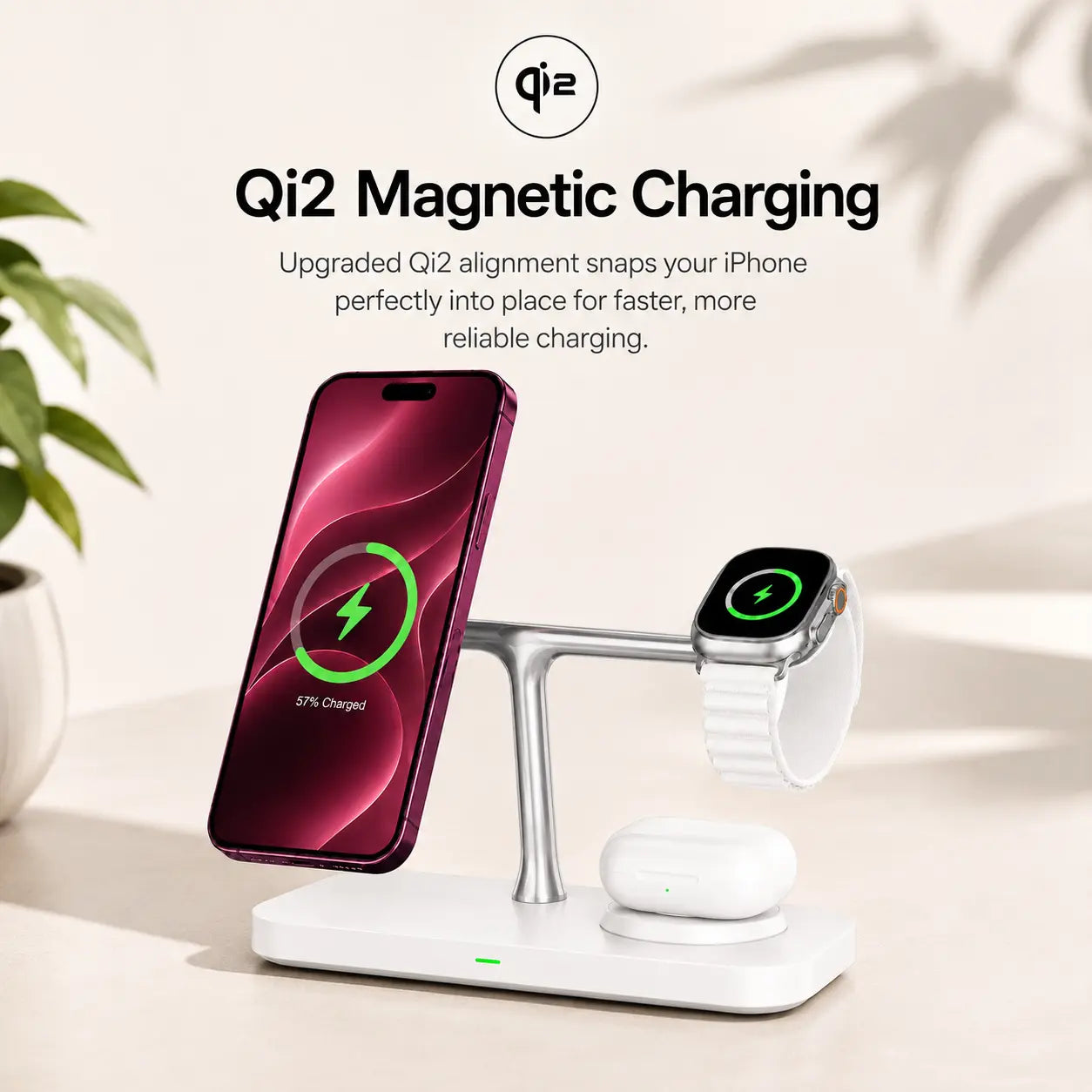 qi2 magnetic wireless charging stand