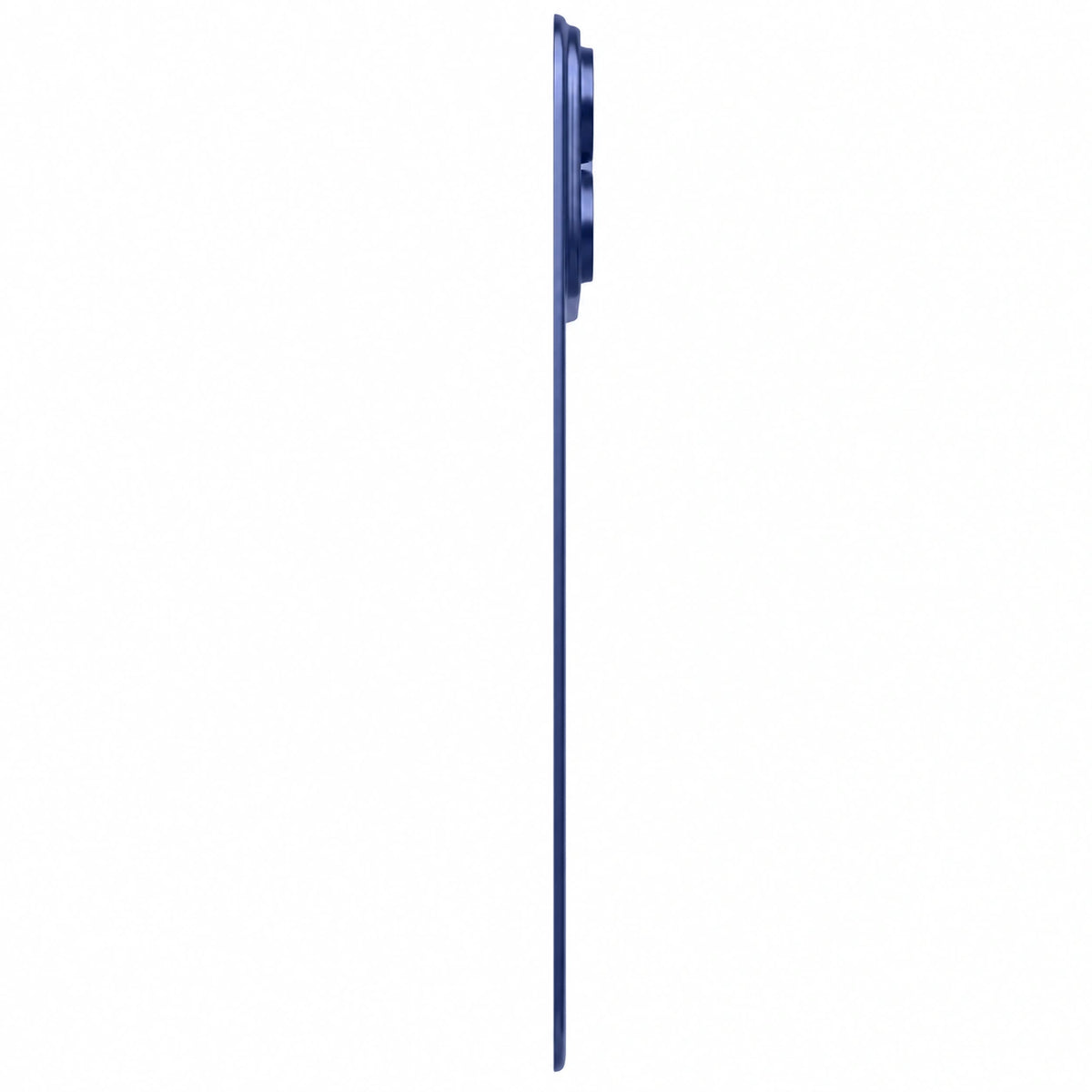Deep Blue magnetic protective phone backplate shown edge on #color_Deep Blue