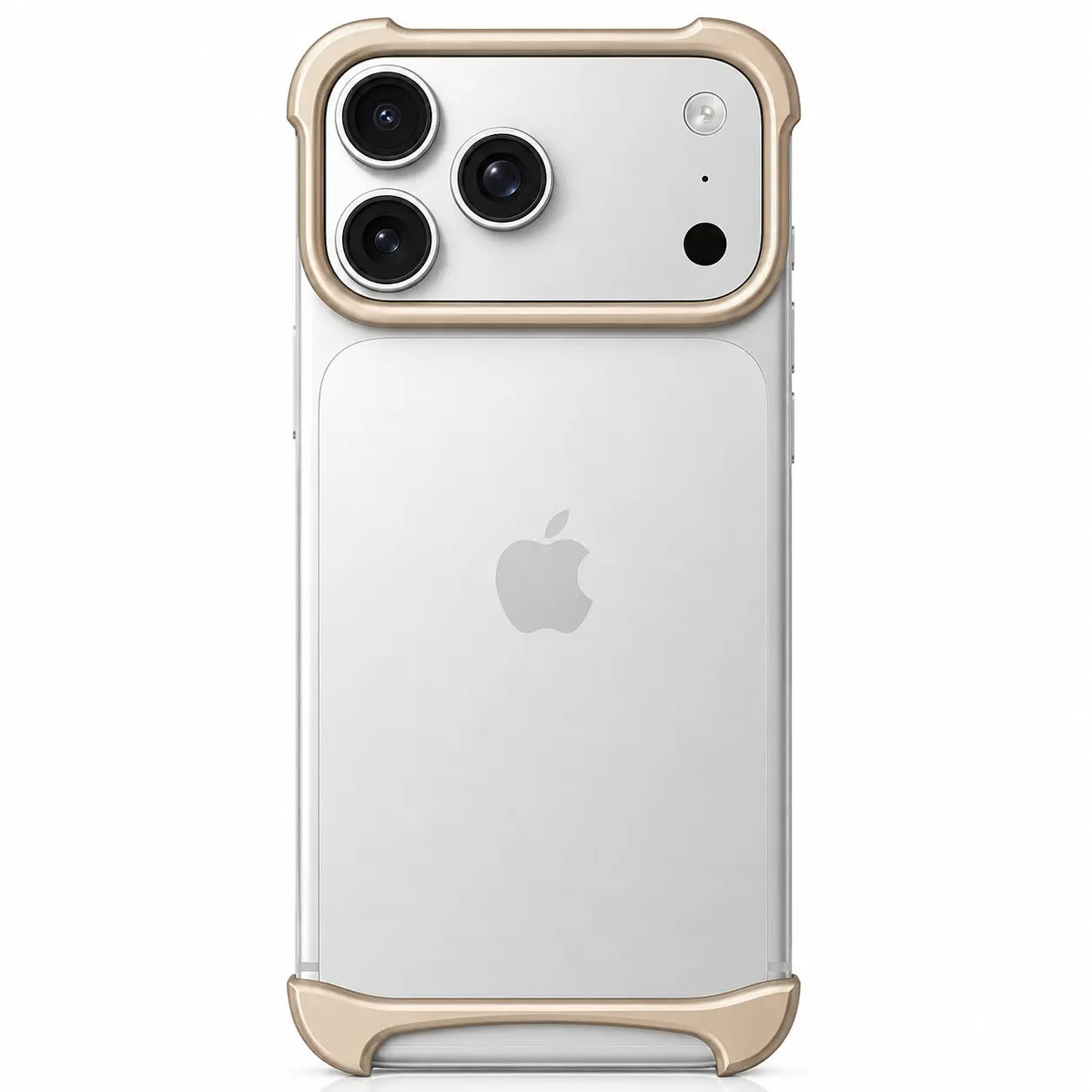 Slim aluminum phone bumper with minimal coverage
