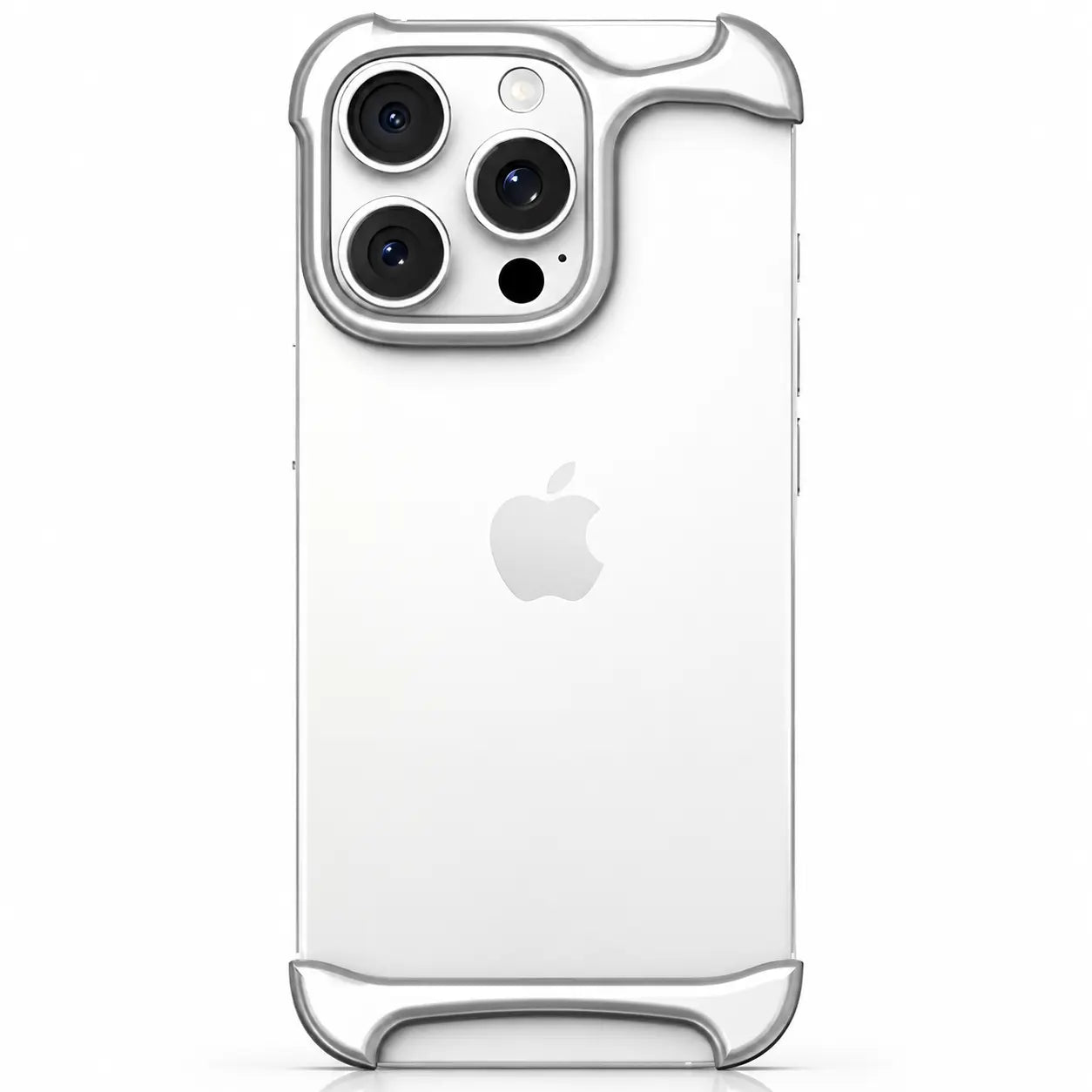 Minimal metal bumper with raised camera edge