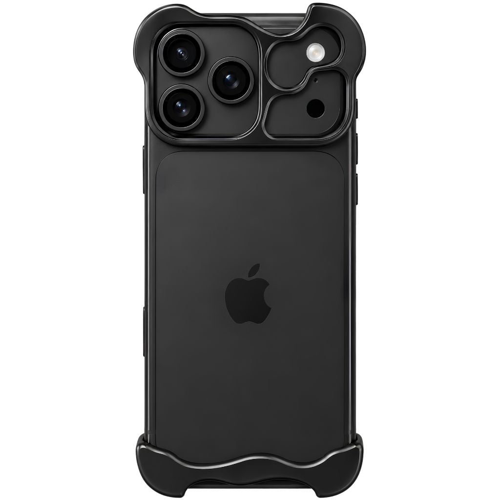 Black minimal phone bumper case #color_Midnight Black