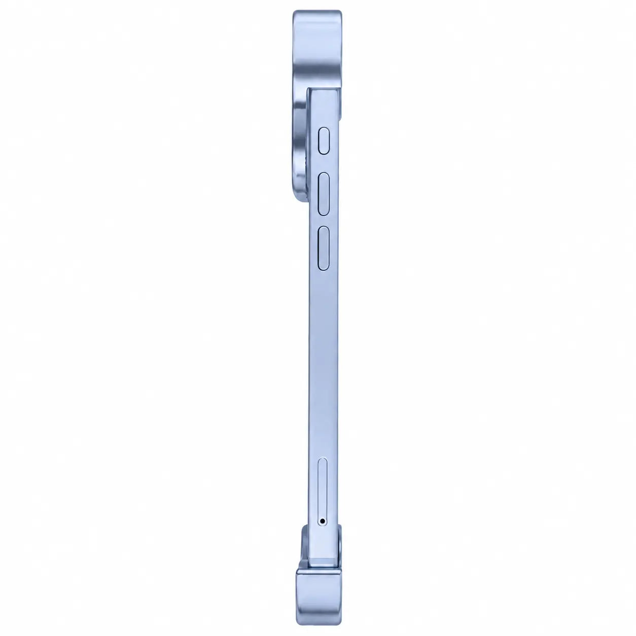 Light blue sculpted phone case shown in side profile #color_Light Blue