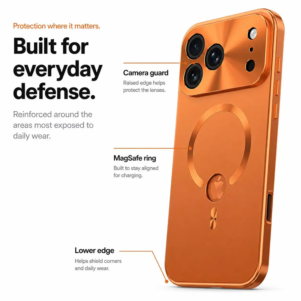 protective iphone case cosmic orange #color_Cosmic Orange