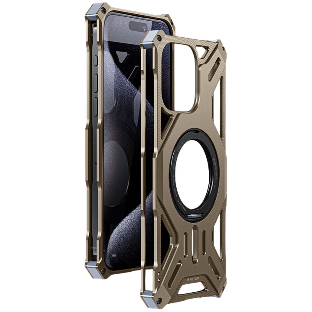 Magnetic Metal Case with Kickstand for iPhone