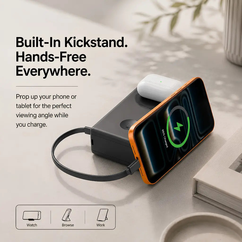 high capacity magnetic power bank