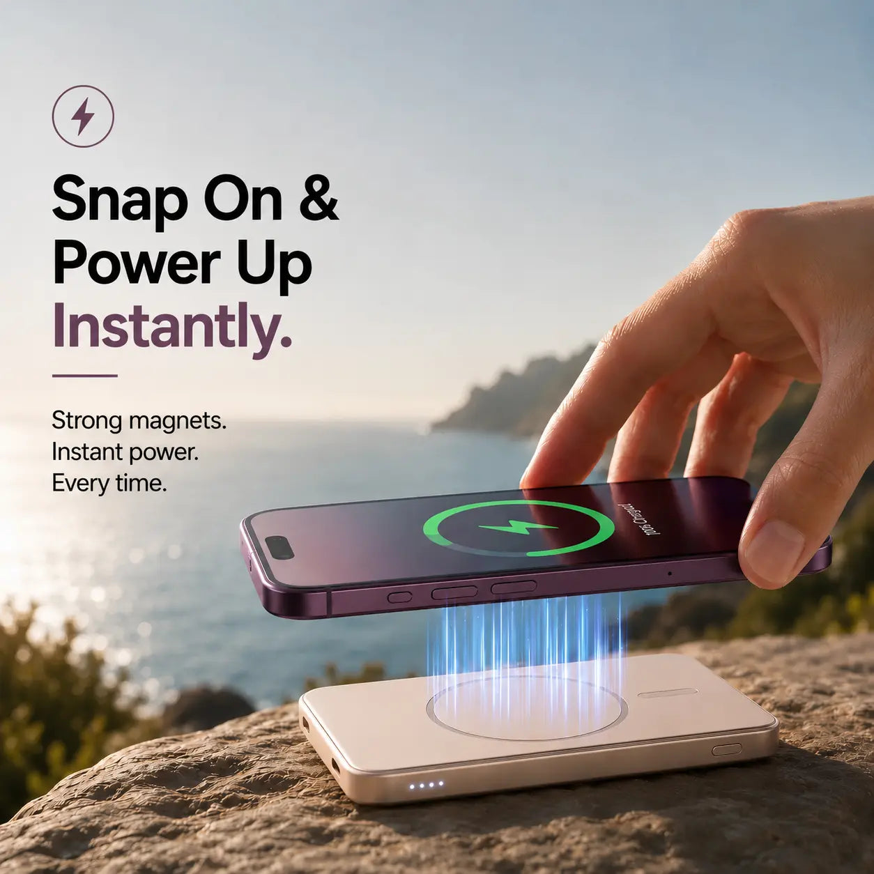 pocket size wireless power bank