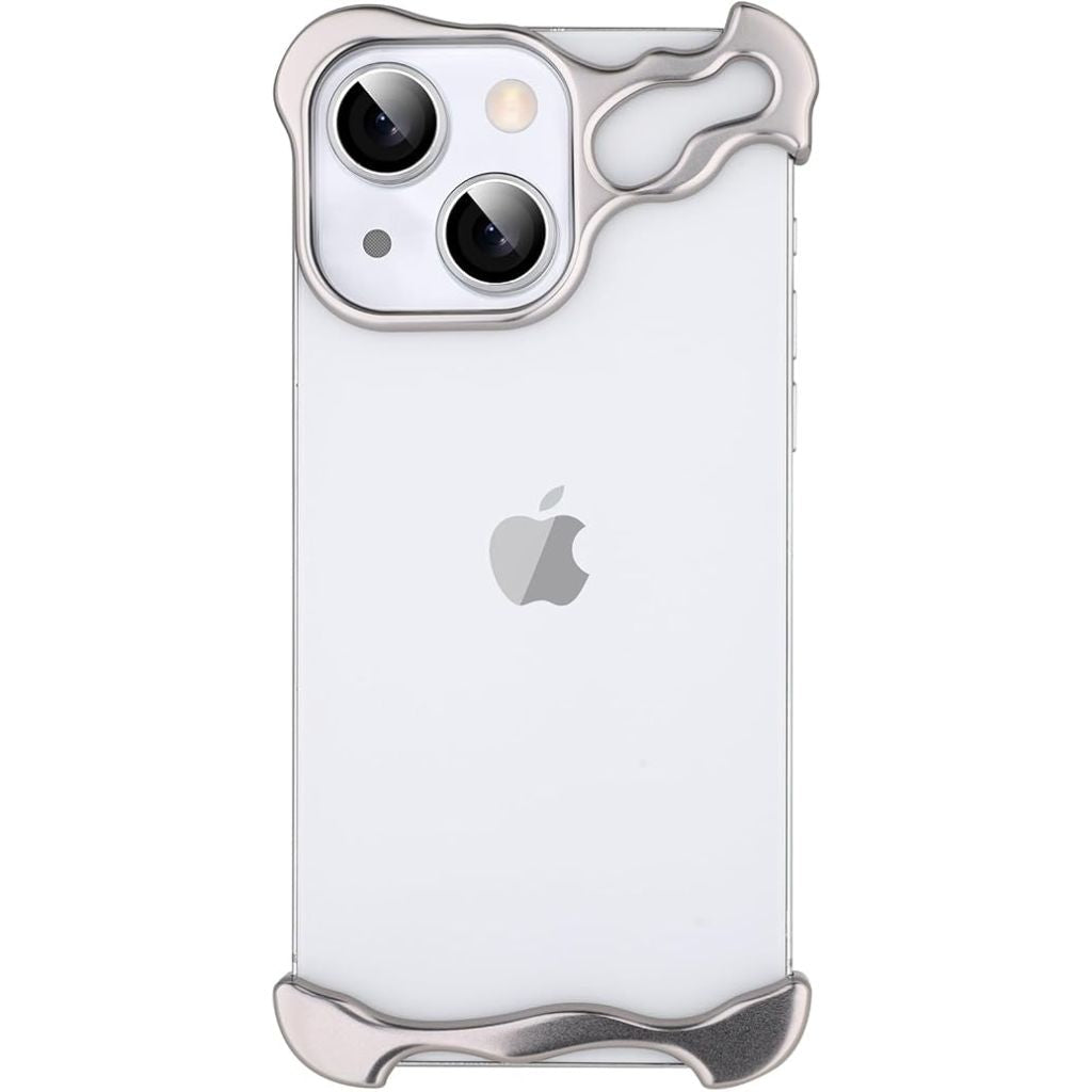Minimal phone bumper case, slim side profile #color_Titanium Silver