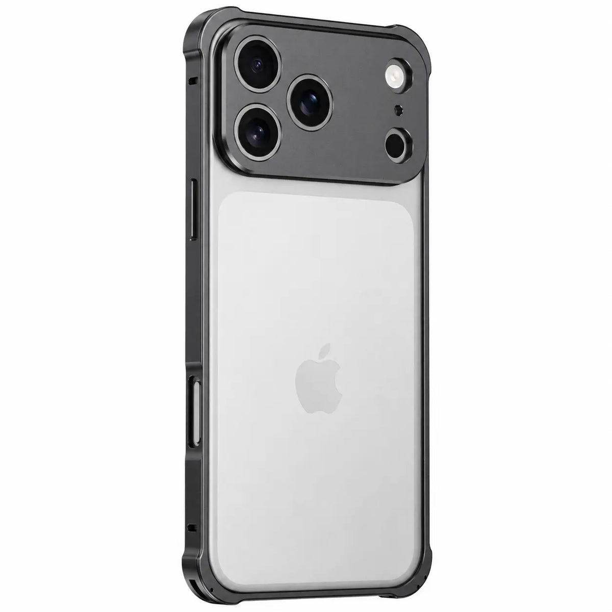 Metal phone bumper case with full edge protection #color_Midnight Black