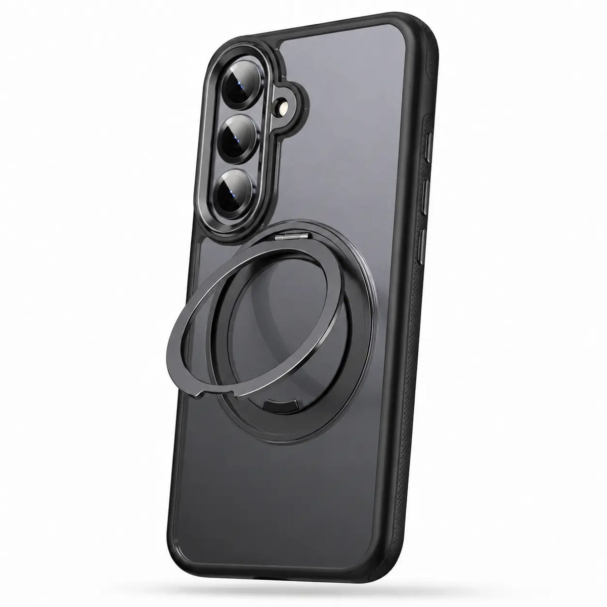 Phone case with an integrated kickstand #color_Midnight Black