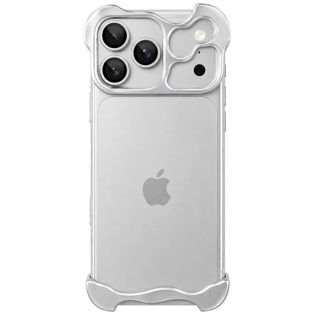 Silver minimal phone bumper case #color_Titanium Silver