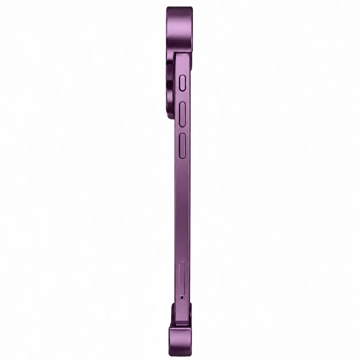 Purple sculpted phone case shown in side profile #color_Dark Cherry