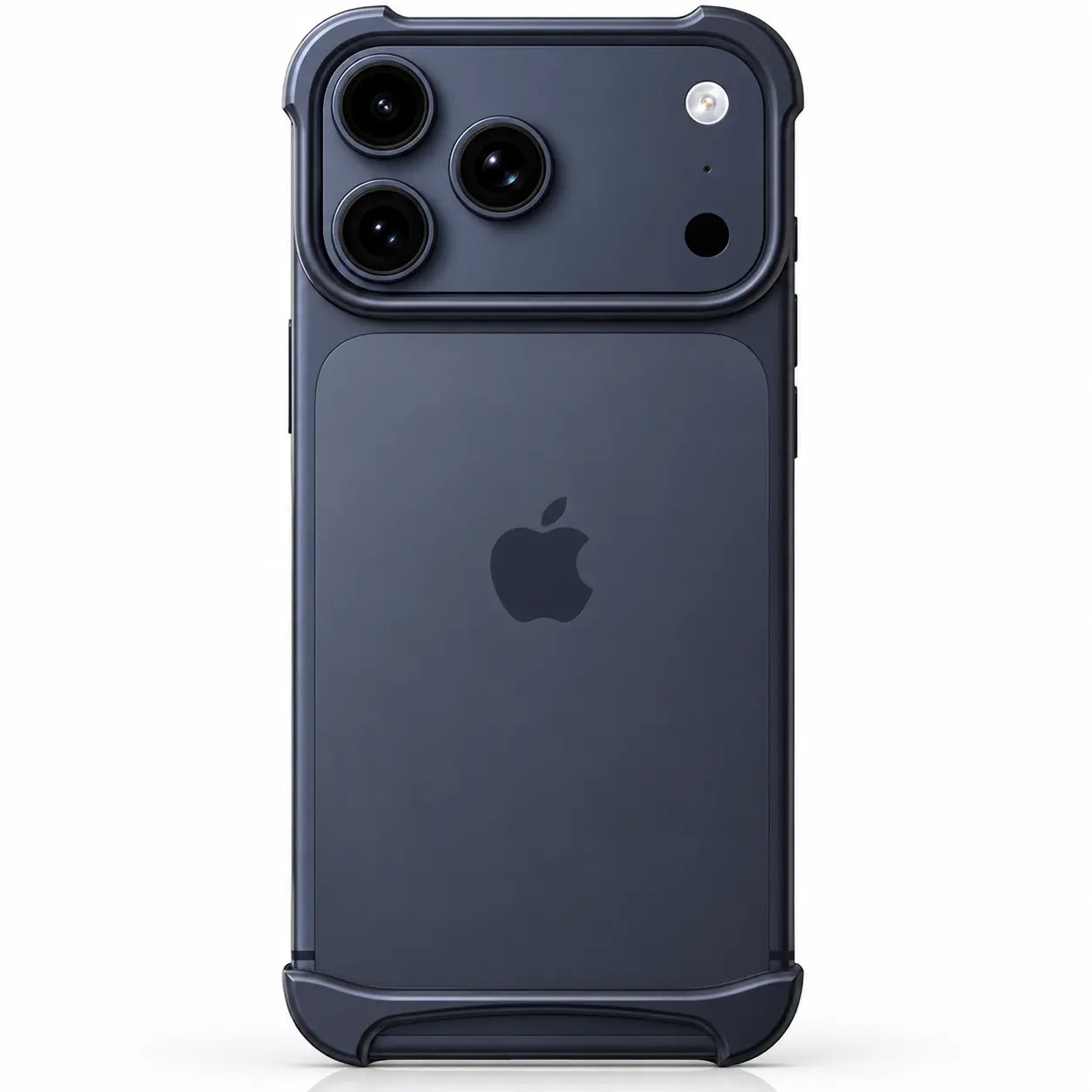 Aluminum phone case with raised screen protection