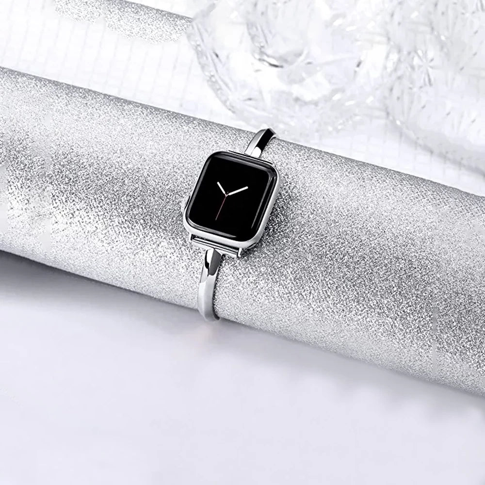 Women's Slim Stainless Steel Link Band for Apple Watch