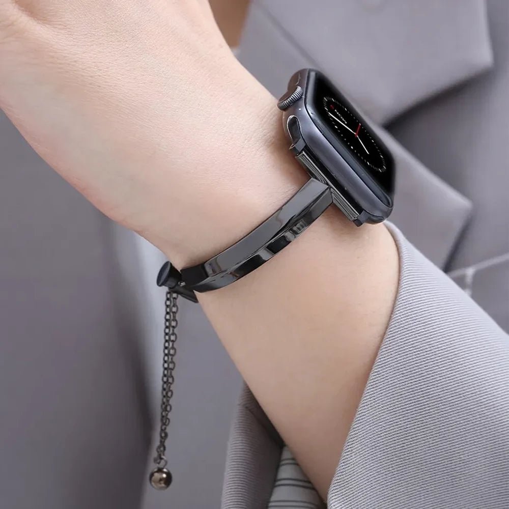 Women's Slim Stainless Steel Link Band for Apple Watch